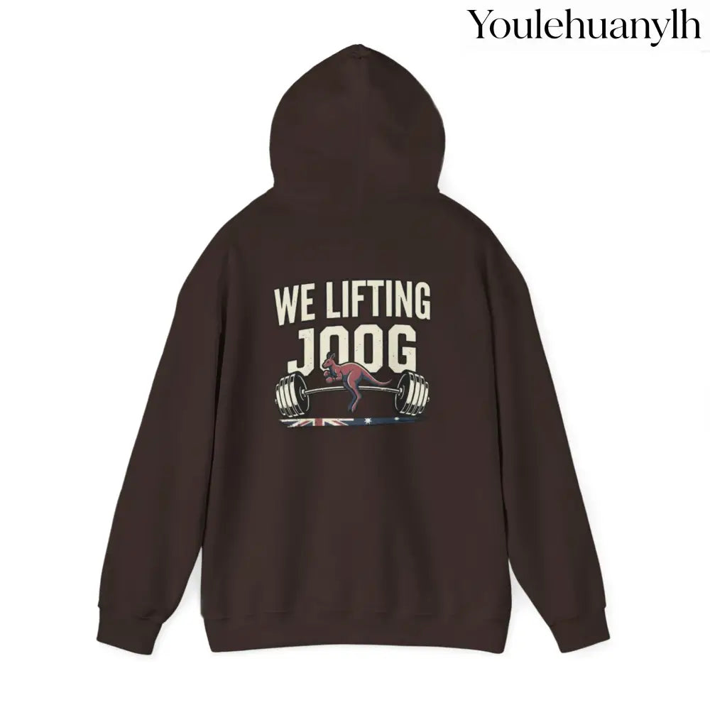 Strength Furnace Hoodie, ’We Lifting Jdog’ Weightlifting Gym Hoodie - S / Dark Chocolate - Hoodie