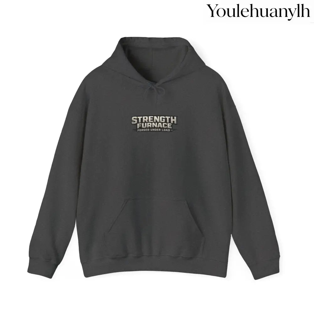 Strength Furnace Hoodie, ’We Lifting Jdog’ Weightlifting Gym Hoodie - S / Dark Heather - Hoodie