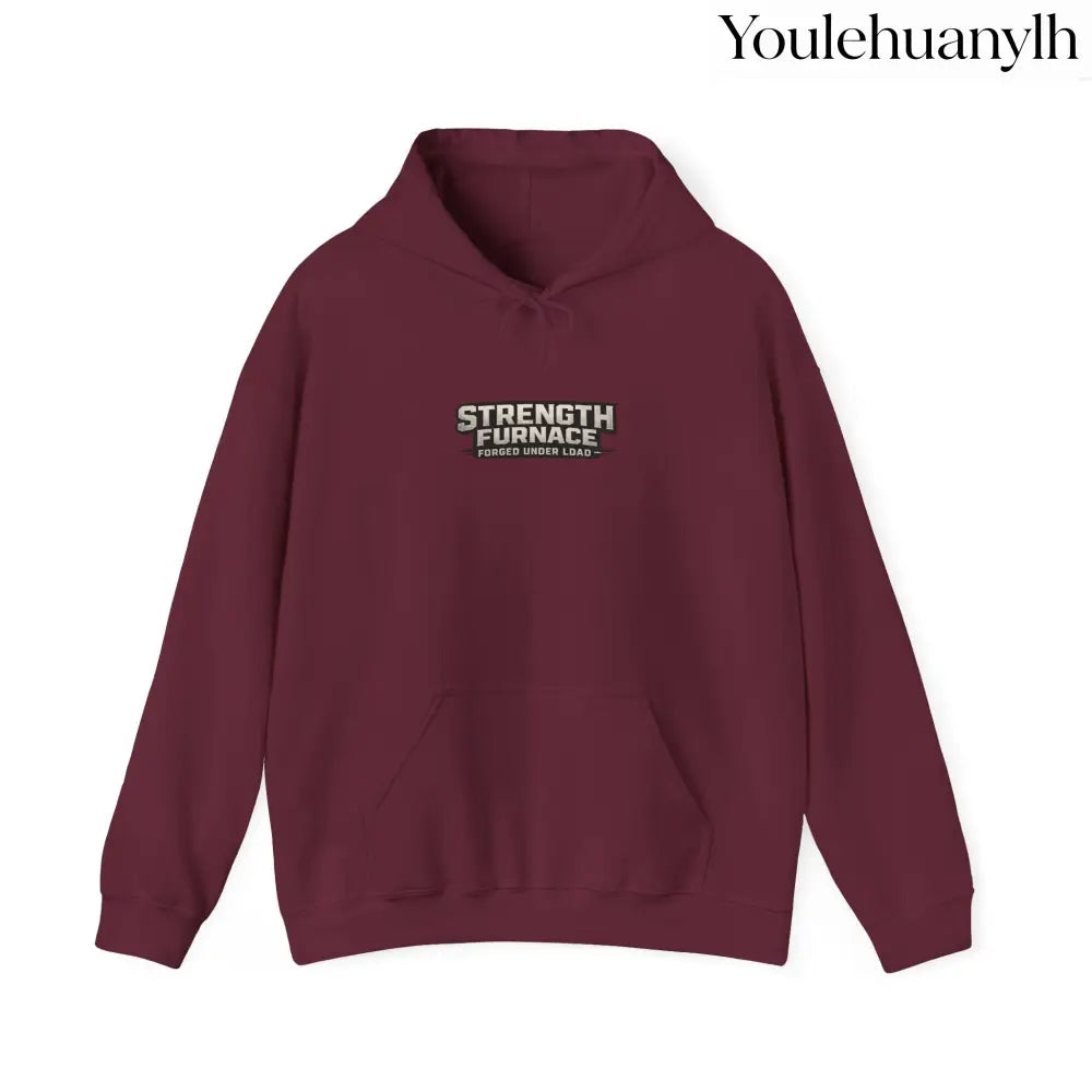 Strength Furnace Hoodie, ’We Lifting Jdog’ Weightlifting Gym Hoodie - S / Maroon - Hoodie
