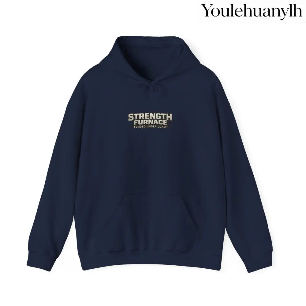 Strength Furnace Hoodie, ’We Lifting Jdog’ Weightlifting Gym Hoodie - S / Navy - Hoodie