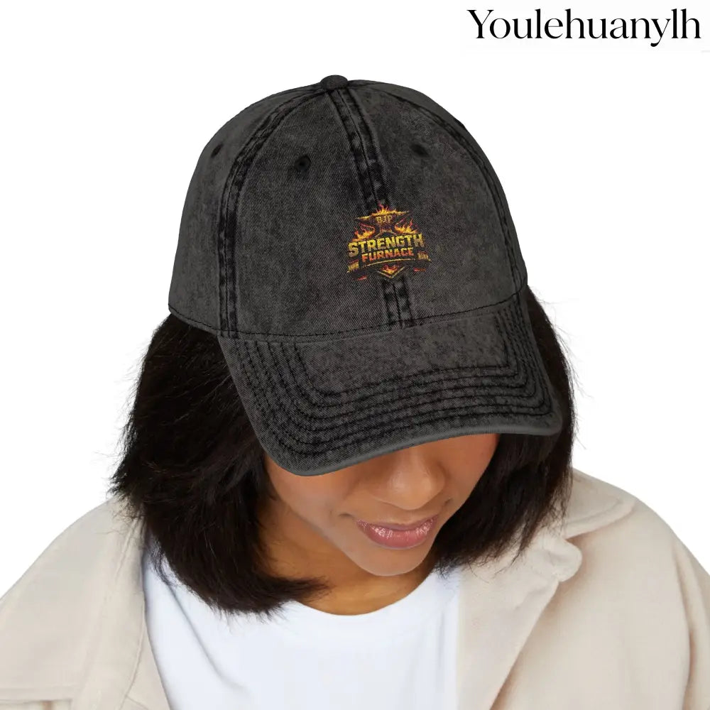 Vintage Embroidered Cap - Hats