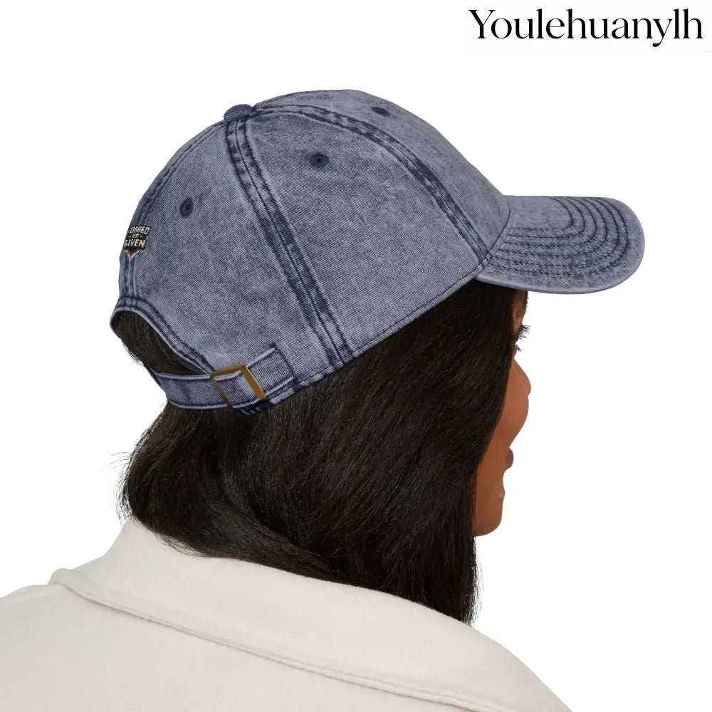 Vintage Embroidered Cap - Hats