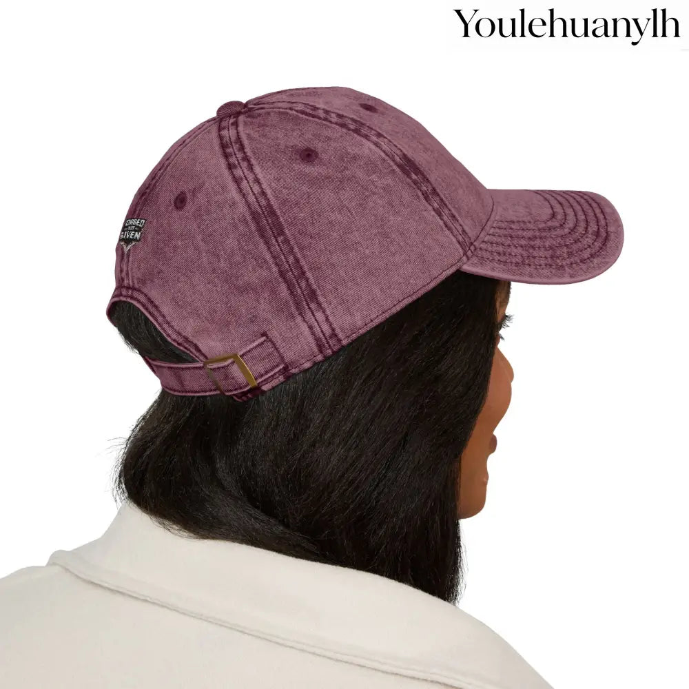 Vintage Embroidered Cap - Hats