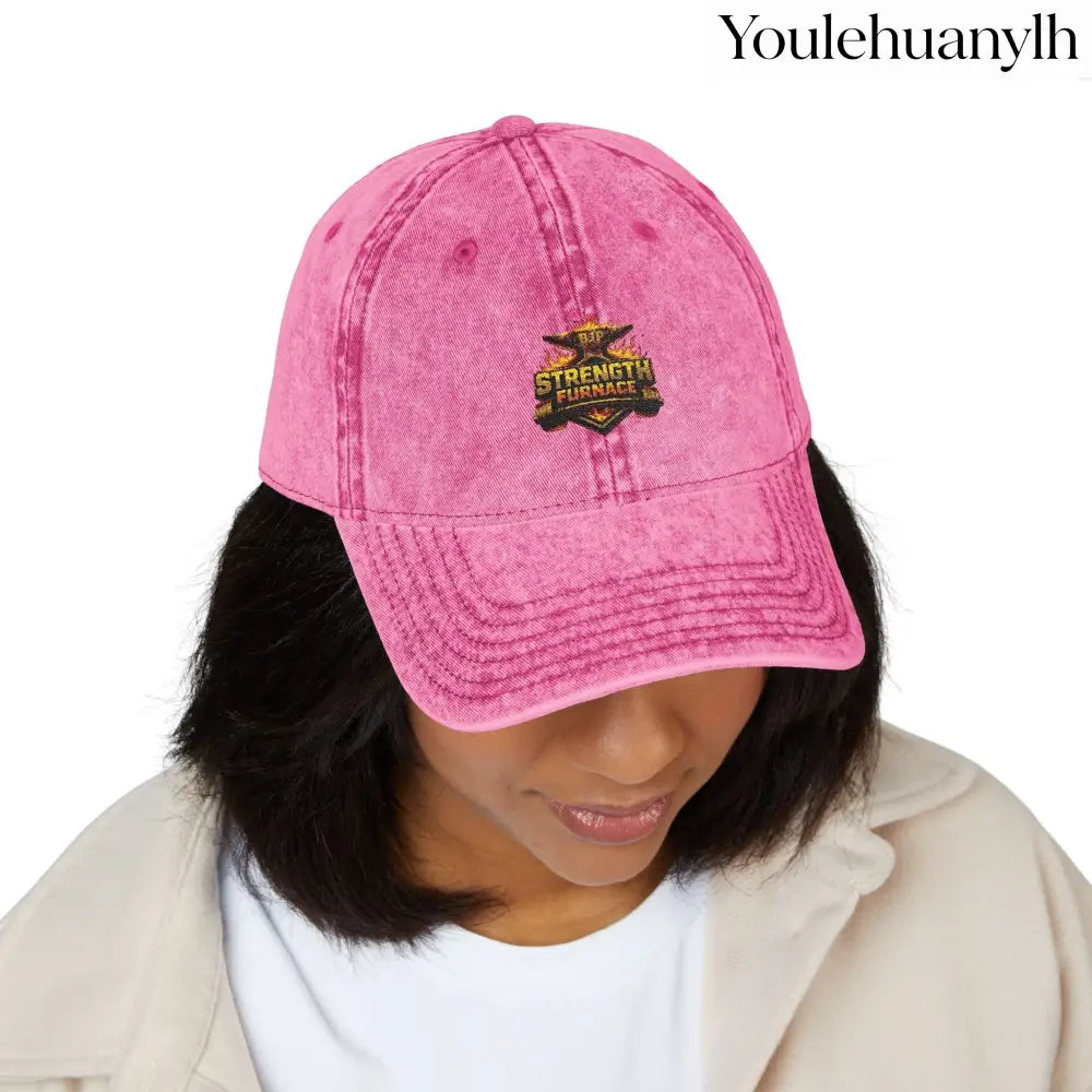 Vintage Embroidered Cap - Hats