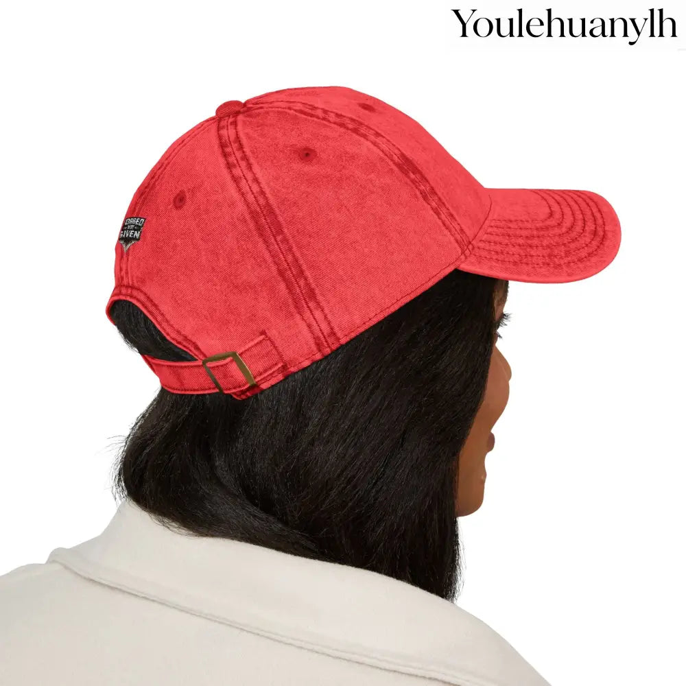 Vintage Embroidered Cap - Hats