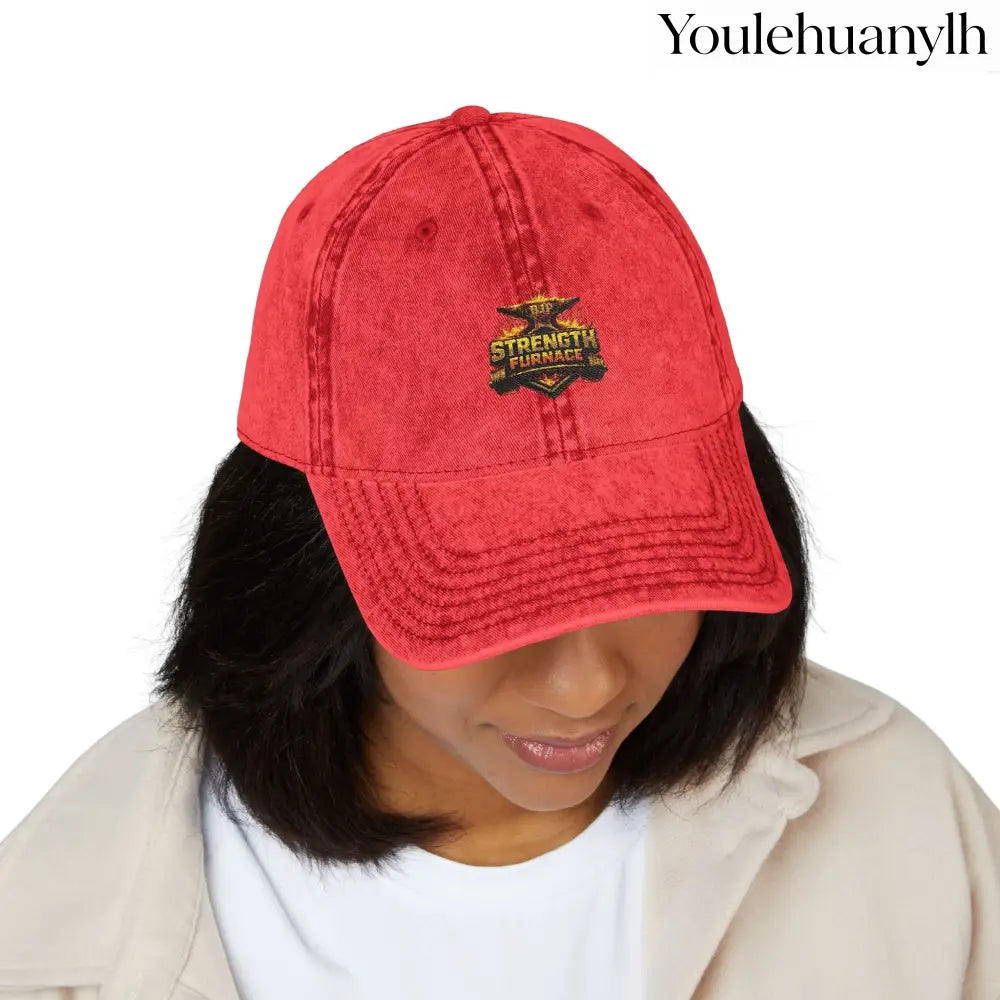Vintage Embroidered Cap - Hats