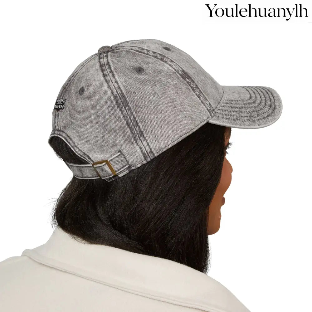 Vintage Embroidered Cap - Hats