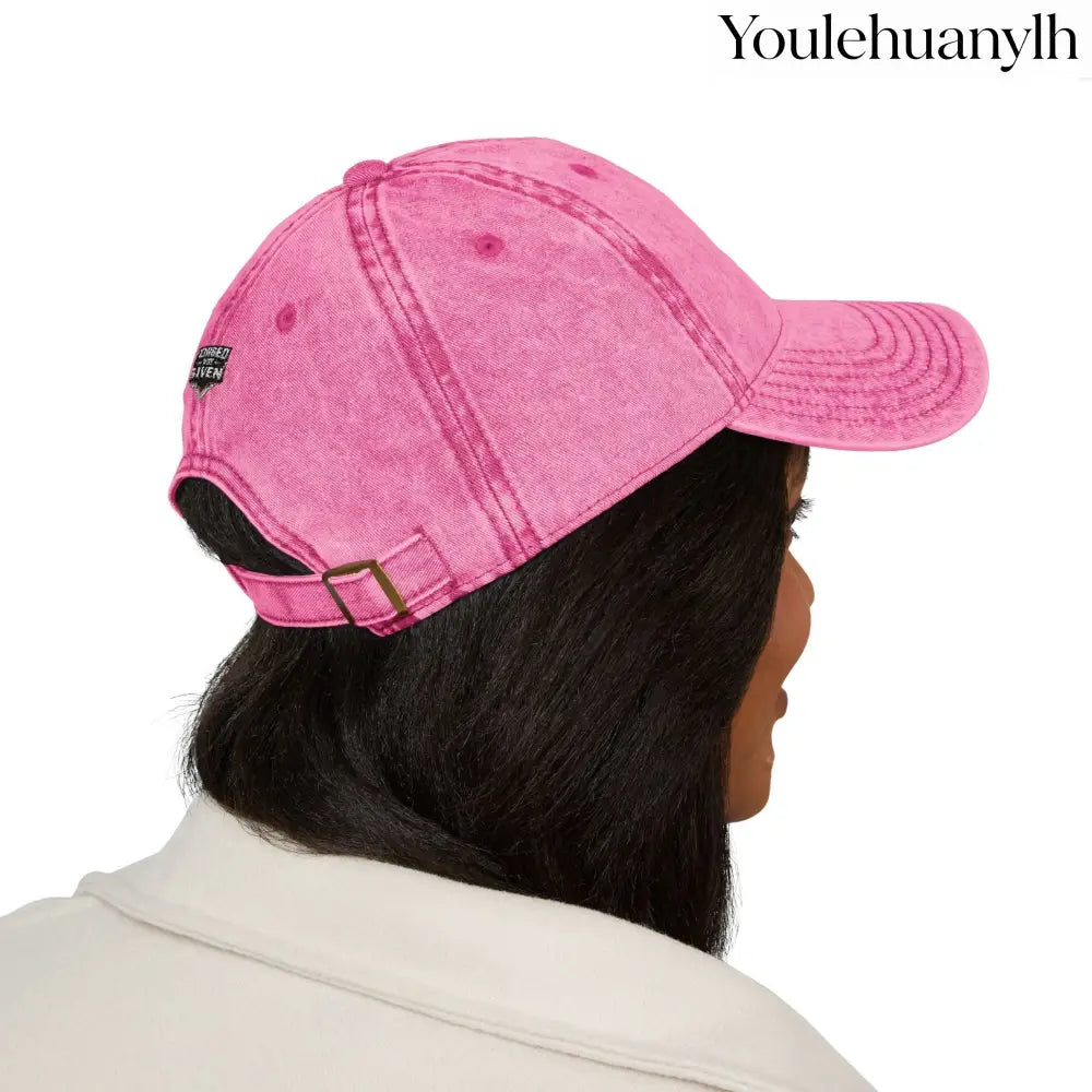 Vintage Embroidered Cap - Hats