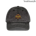 Vintage Embroidered Cap - One size / Black - Hats